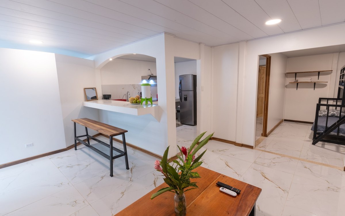 Three bedroom apartment living area
